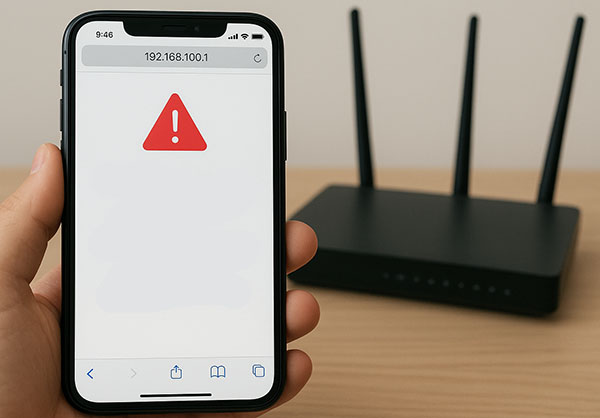 为什么手机无法访问192.168.100.1