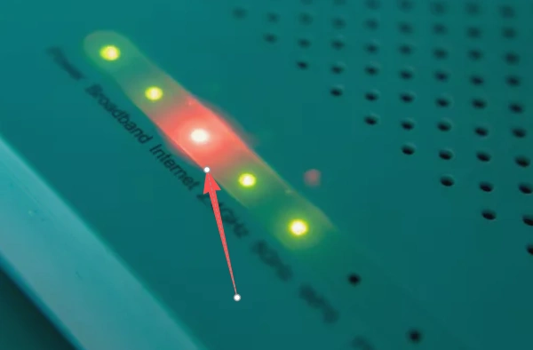 路由器指示灯红色,网络异常,无法连接网络